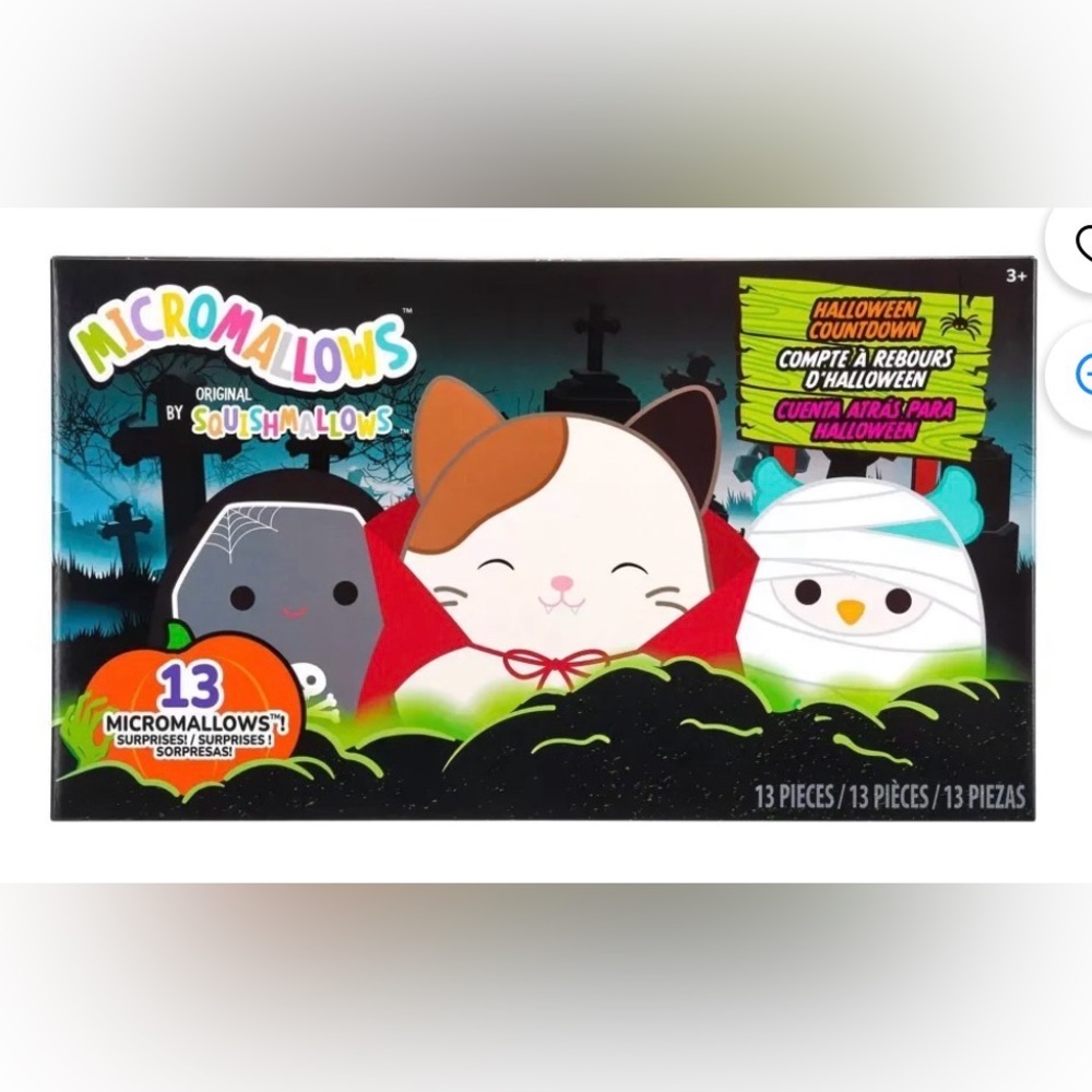 Micromallows original Squishmallows Halloween Countdown - NIB 13ct